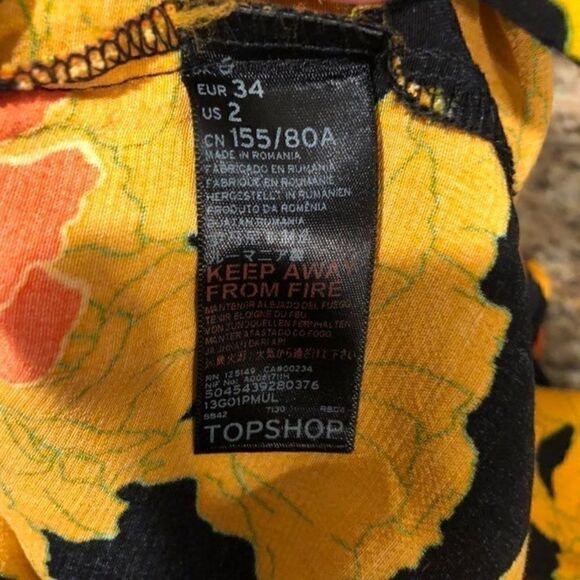 TOPSHOP womens blouse top shirt tee - Picture 3 of 6